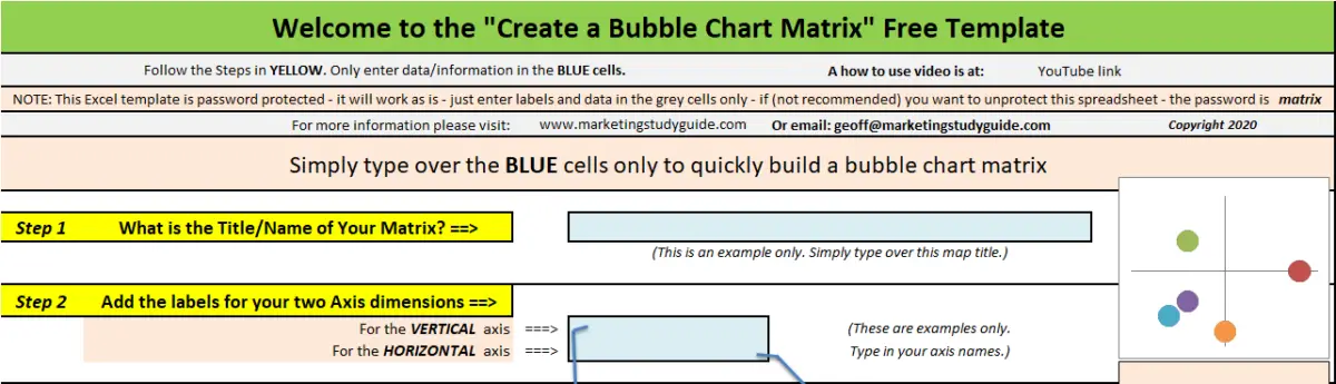 Free Excel Matrix Template