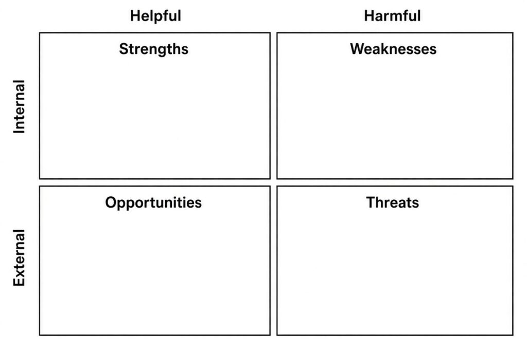 Using SWOT Analysis in Your Marketing Plans 1 blank swot