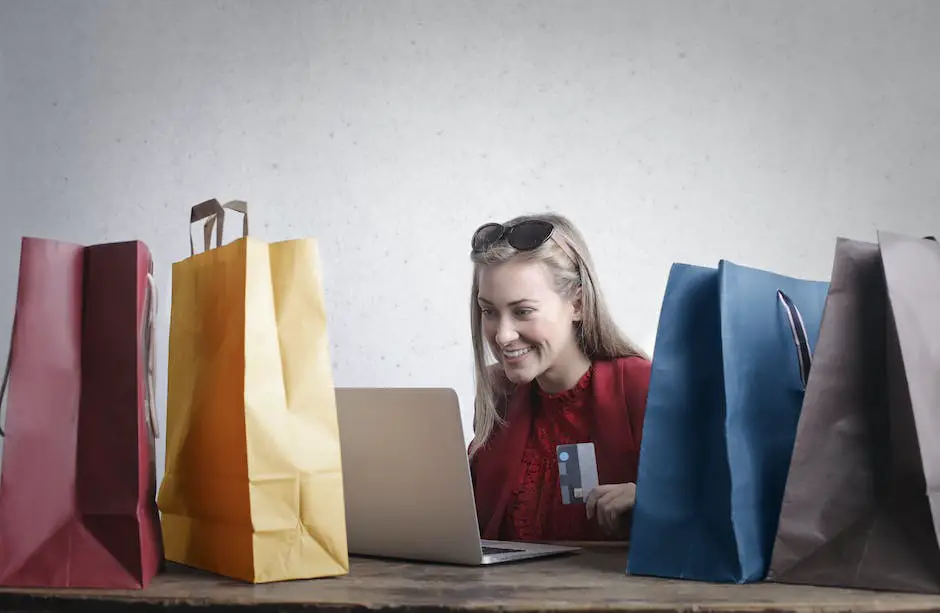 Image depicting a person holding a shopping bag with a smiling face, representing post-purchase satisfaction and consumer happiness